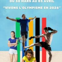 Document semaine olympique paralympique multicolore illustré