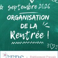 Post instagram annonce rentrée scolaire tableau