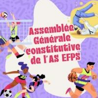 Affiche Forum des Associations Sports Violet et Rose Illustré